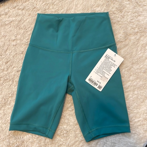 lululemon athletica Pants - Lululemon wunder train HR short 8” - teal - brand new with tag